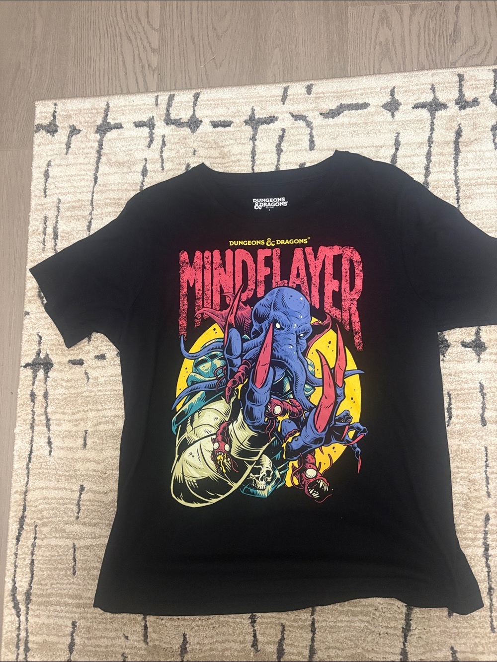 Dungeons & Dragons Kids' Mindflayer Graphic Tee - Black